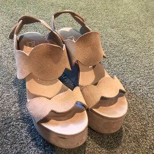 Pedro Garcia suede platform wedge